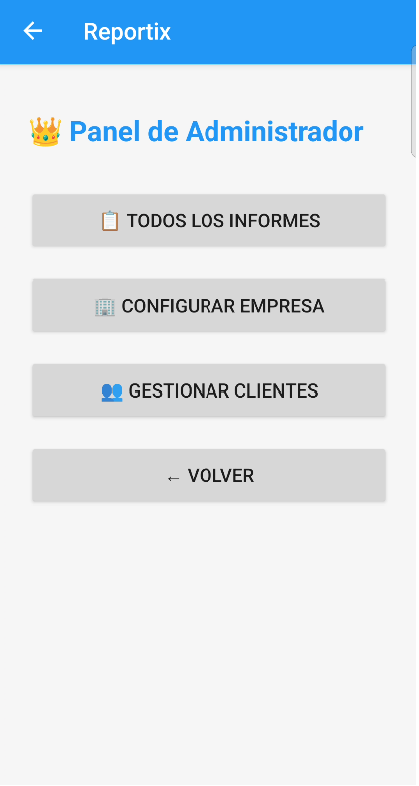Panel Admin - Reportix